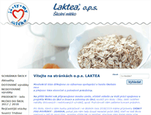 Tablet Screenshot of laktea.cz